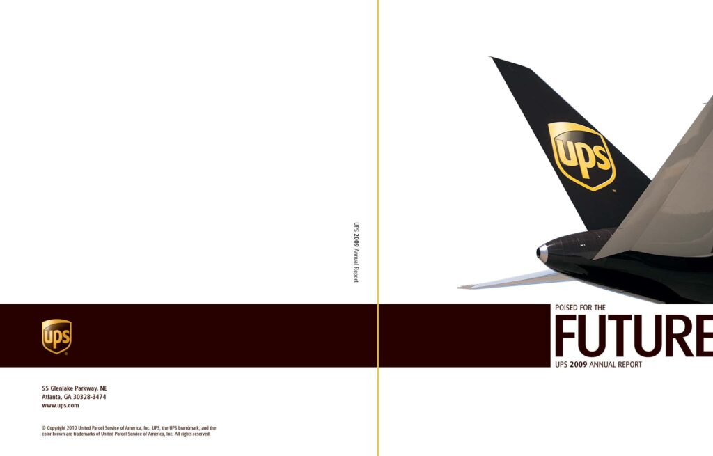 UPS Annual Report Cover Design